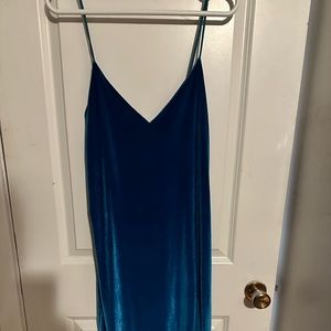 Velvet midi dress